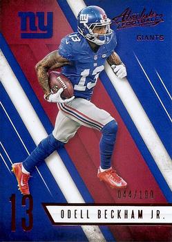 2016 Panini Absolute - Spectrum Red #96 Odell Beckham Jr. Front