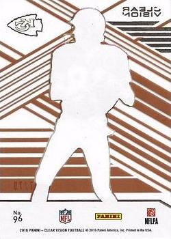 2016 Panini Clear Vision - Bronze #96 Joe Montana Back