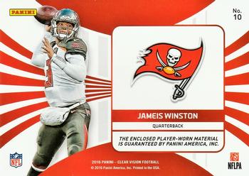 2016 Panini Clear Vision - Clear Cloth Jersey #10 Jameis Winston Back