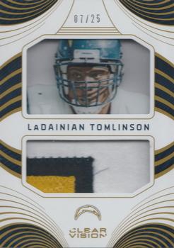2016 Panini Clear Vision - Clear Vision Jersey Prime #17 LaDainian Tomlinson Front