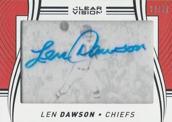 2016 Panini Clear Vision - Clear Vision Signatures #7 Len Dawson Front