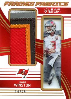 2016 Panini Clear Vision - Framed Fabrics Prime #5 Jameis Winston Front