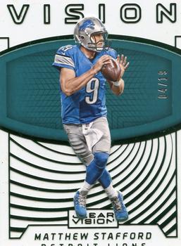 2016 Panini Clear Vision - Vision Emerald #4 Matthew Stafford Front