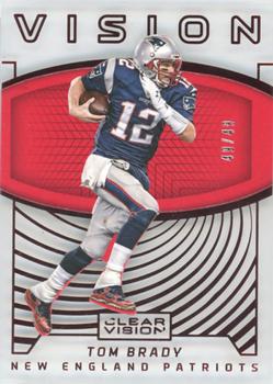 2016 Panini Clear Vision - Vision Red #12 Tom Brady Front