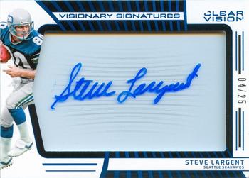 2016 Panini Clear Vision - Visionary Signatures #8 Steve Largent Front