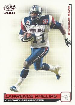 2003 Pacific  CFL - Red #24 Lawrence Phillips Front
