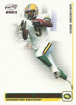 2003 Pacific  CFL - Red #31 Winston October Front