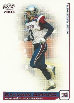 2003 Pacific  CFL - Red #54 Sylvain Girard Front