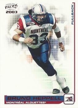 2003 Pacific  CFL - Red #55 Bruno Heppell Front