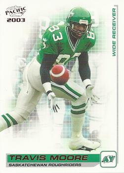 2003 Pacific  CFL - Red #80 Travis Moore Front