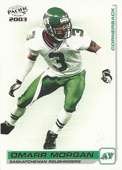 2003 Pacific  CFL - Red #81 Omarr Morgan Front