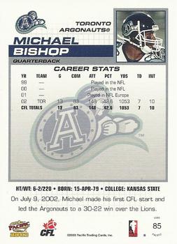 2003 Pacific  CFL - Red #85 Michael Bishop Back
