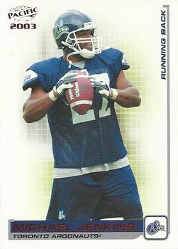 2003 Pacific  CFL - Red #89 Michael Jenkins Front