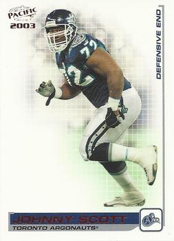 2003 Pacific  CFL - Red #95 Johnny Scott Front