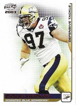 2003 Pacific  CFL - Red #97 Doug Brown Front