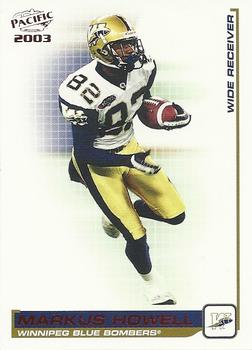2003 Pacific  CFL - Red #101 Markus Howell Front