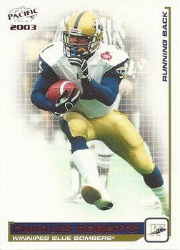 2003 Pacific  CFL - Red #107 Charles Roberts Front