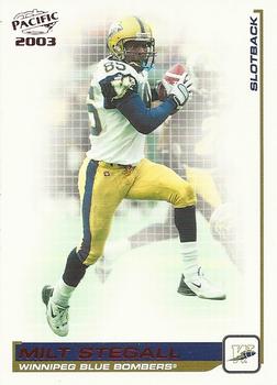 2003 Pacific  CFL - Red #109 Milt Stegall Front