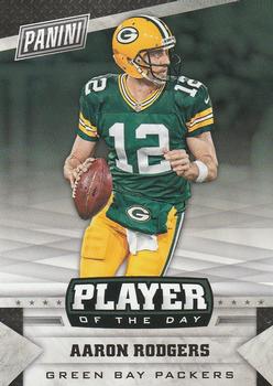2016 Panini Player of the Day #7 Aaron Rodgers Front