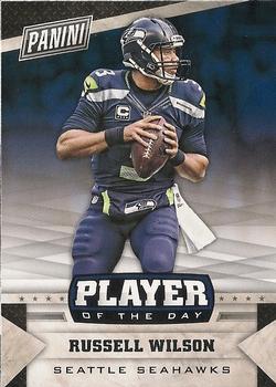 2016 Panini Player of the Day #19 Russell Wilson Front