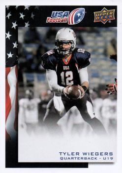 2014 Upper Deck USA Football #1 Tyler Wiegers Front