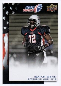 2014 Upper Deck USA Football #5 Isaiah Wynn Front