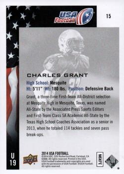 2014 Upper Deck USA Football #15 Charles Grant Back
