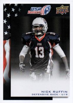 2014 Upper Deck USA Football #27 Nick Ruffin Front