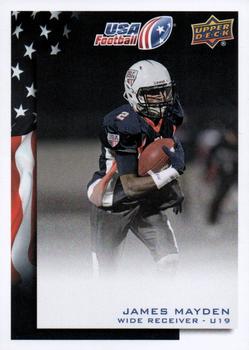 2014 Upper Deck USA Football #31 James Mayden Front