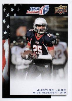 2014 Upper Deck USA Football #32 Justice Luce Front