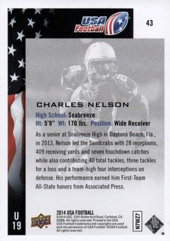 2014 Upper Deck USA Football #43 Charles Nelson Back