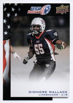 2014 Upper Deck USA Football #56 Diondre Wallace Front