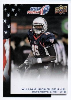 2014 Upper Deck USA Football #87 William Nicholson Jr. Front