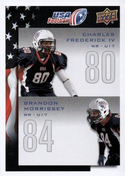 2014 Upper Deck USA Football #99 Charles Frederick IV / Brandon Morrissey Front