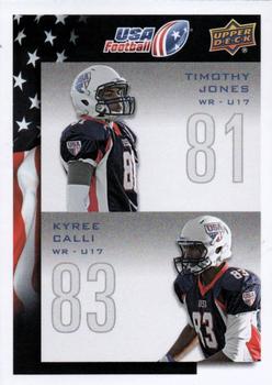 2014 Upper Deck USA Football #105 Timothy Jones / Kyree Calli Front