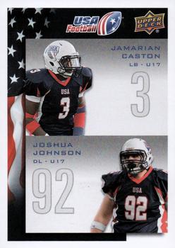 2014 Upper Deck USA Football #117 Jamarian Caston / Joshua Johnson Front
