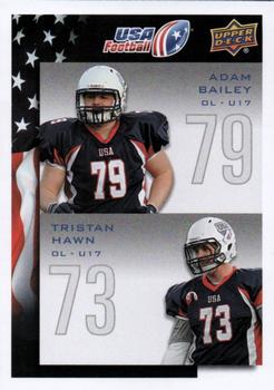2014 Upper Deck USA Football #120 Adam Bailey / Tristan Hawn Front