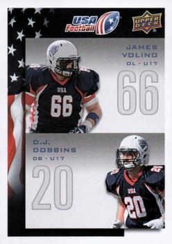 2014 Upper Deck USA Football #121 James Volino / D.J. Dobins Front
