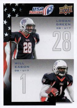 2014 Upper Deck USA Football #124 Logan Green / Will Eason Front