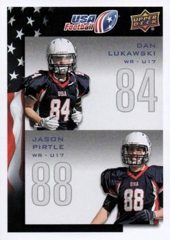 2014 Upper Deck USA Football #130 Dan Lukawski / Jason Pirtle Front
