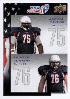 2014 Upper Deck USA Football #133 Jawaan Taylor / Tristan Jenkins Front
