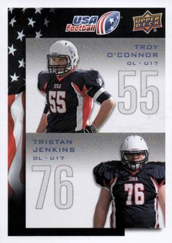 2014 Upper Deck USA Football #137 Troy O'Connor / Tristan Jenkins Front