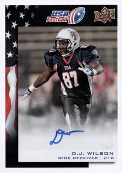 2014 Upper Deck USA Football - Autograph #53 D.J. Wilson Front