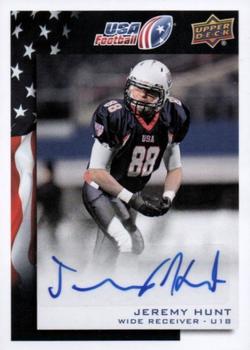 2014 Upper Deck USA Football - Autograph #84 Jeremy Hunt Front