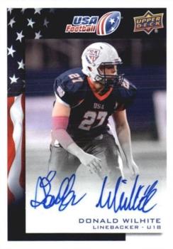 2014 Upper Deck USA Football - Autograph #90 Donald Wilhite Front