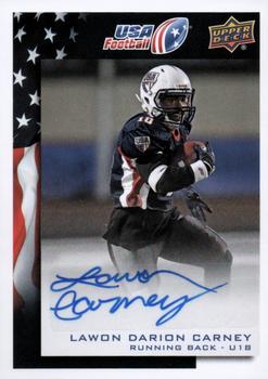2014 Upper Deck USA Football - Autograph #95 Lawon Darion Carney Front