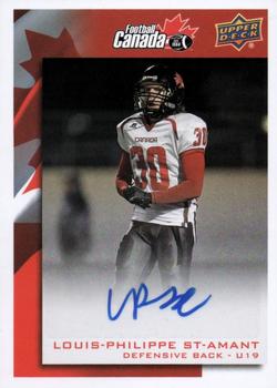 2014 Upper Deck USA Football - Team Canada Autograph #C-22 Louis-Philippe St-Amant Front