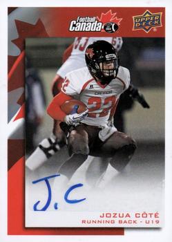 2014 Upper Deck USA Football - Team Canada Autograph #C-57 Jozua Cote Front