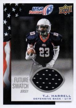 2014 Upper Deck USA Football - Future Swatch #9 T.J. Harrell Front