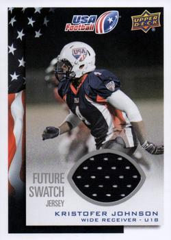 2014 Upper Deck USA Football - Future Swatch #66 Kristofer Johnson Front